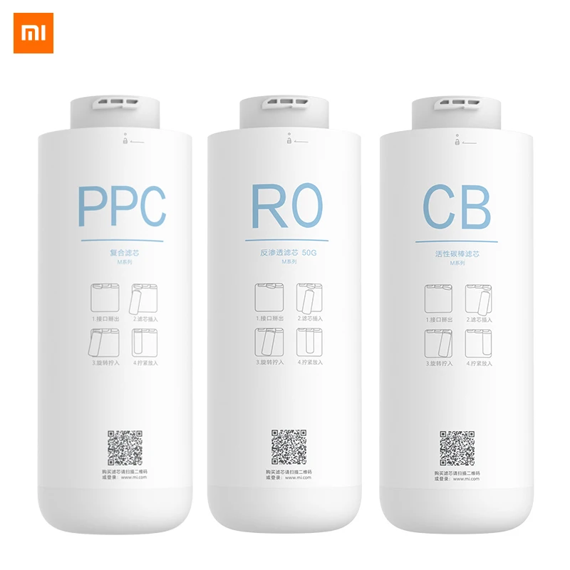 Оригинальный фильтр для очистки воды Xiaomi PPC Composite Reverse Osmosis Rear Activated Carbon для моделей C1 и MRB23.