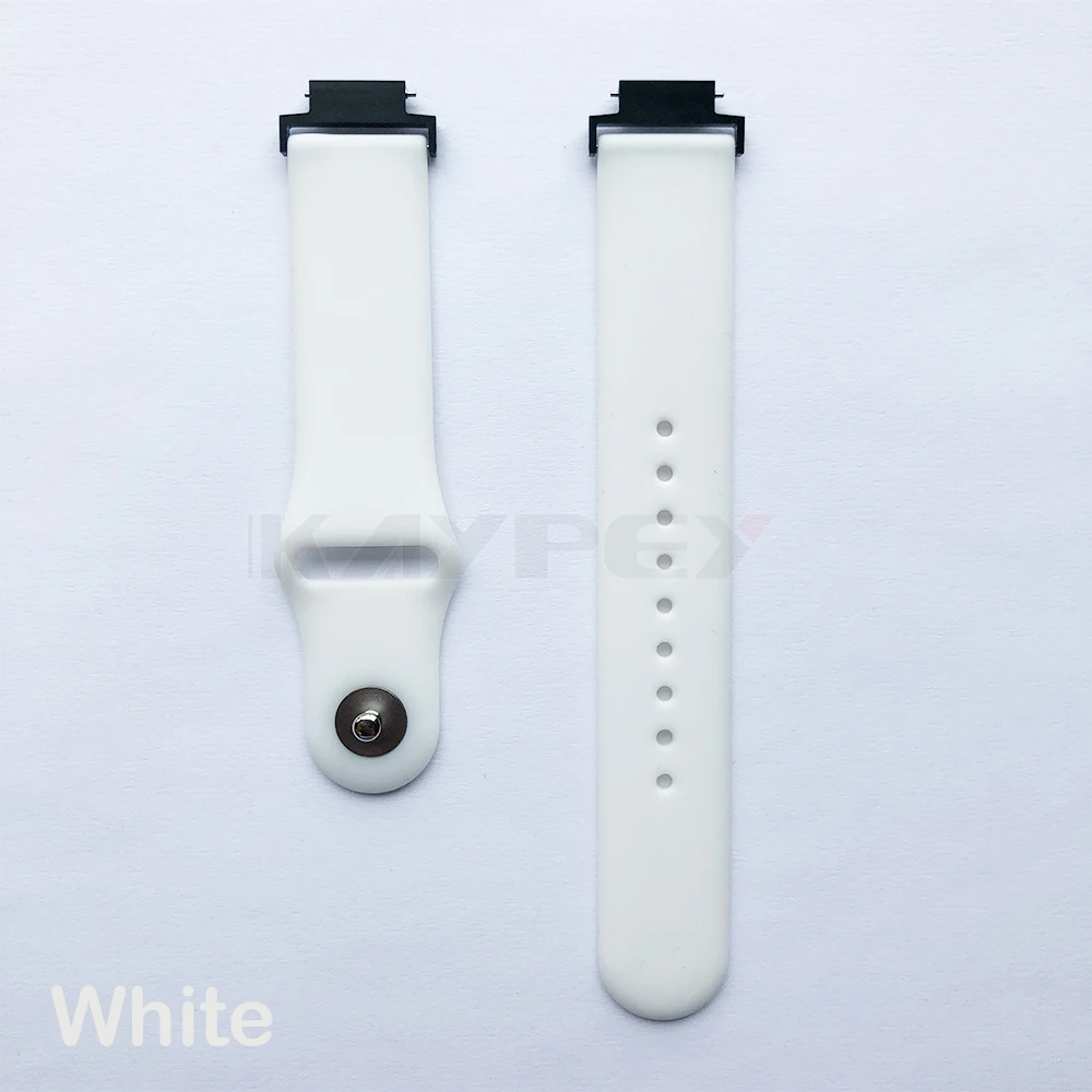 Мягкий силиконовый ремешок для Huami Amazfit Verge 3 ремешок для часов мягкий силиконовый ремешок для часов сменные полосы браслет ремни спортивный ремешок - Цвет: Белый