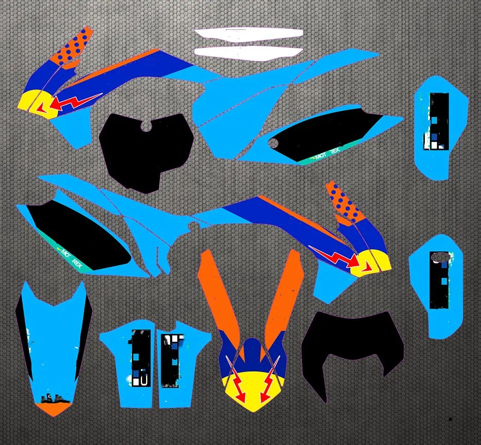 Полный набор наклеек по индивидуальному заказу номер Графика & Фоны для 125 250 300 350