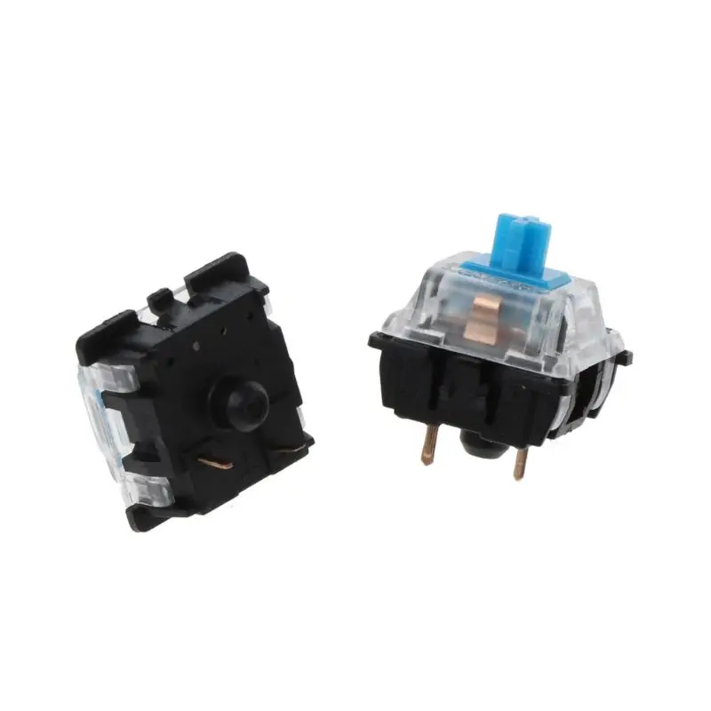 Механическая клавиатура Gateron MX 3 Pin Синий переключатель прозрачный чехол 10
