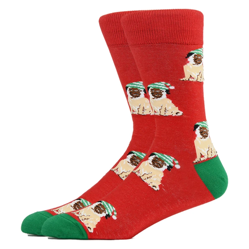 Рождественские женские носки новогодние мужские короткие в стиле Харадзюку