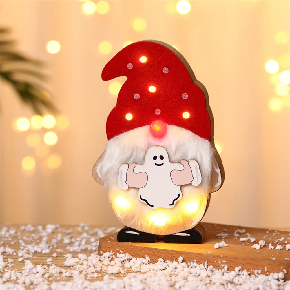 

Luminous Gnome Hanging Ornament Christmas Glowing Faceless Old Man Xmas Halloween Atmosphere Party Decor Supplies