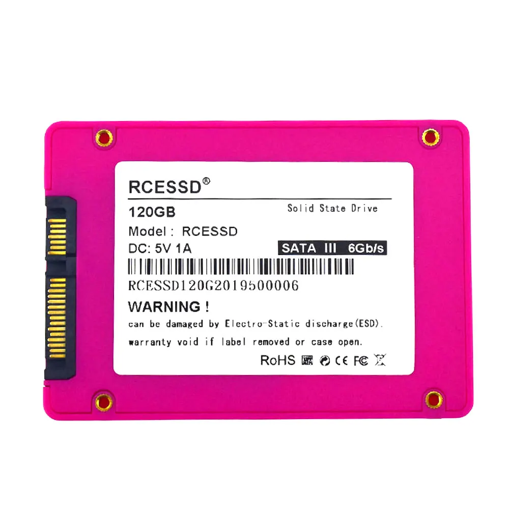 Розовый внутренний жесткий диск RCESSD SSD 2 5 дюйма 120 ГБ 128 240 256 360 гб Внутренний