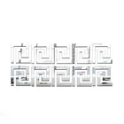 100200500 шт. 5*5 см Зеркальная Наклейка для здания, 3D линия талии, акриловая зеркальная Настенная Наклейка s для гостиной, домашний декор