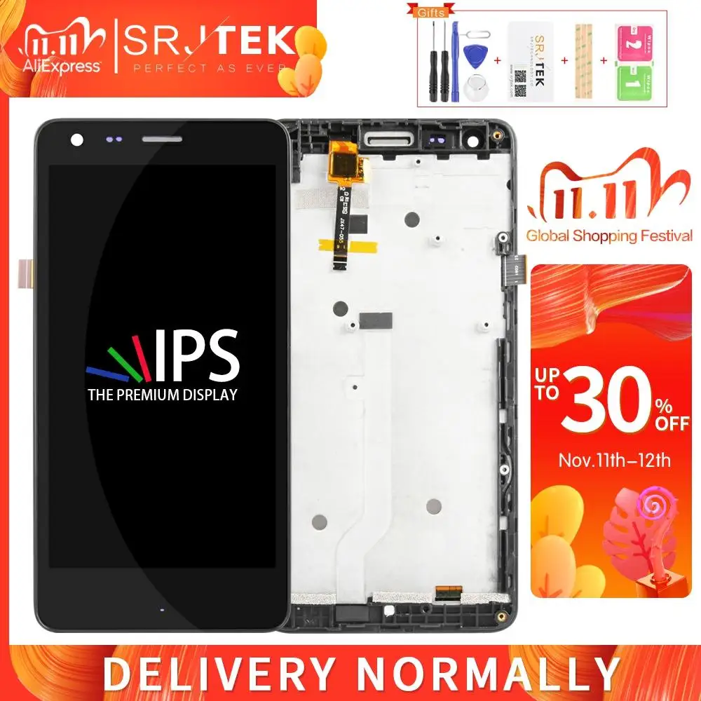 ЖК матричный сенсорный экран Srjtek для XIAOMI Redmi 2A 2 дигитайзер в сборе с рамкой Pro Prime