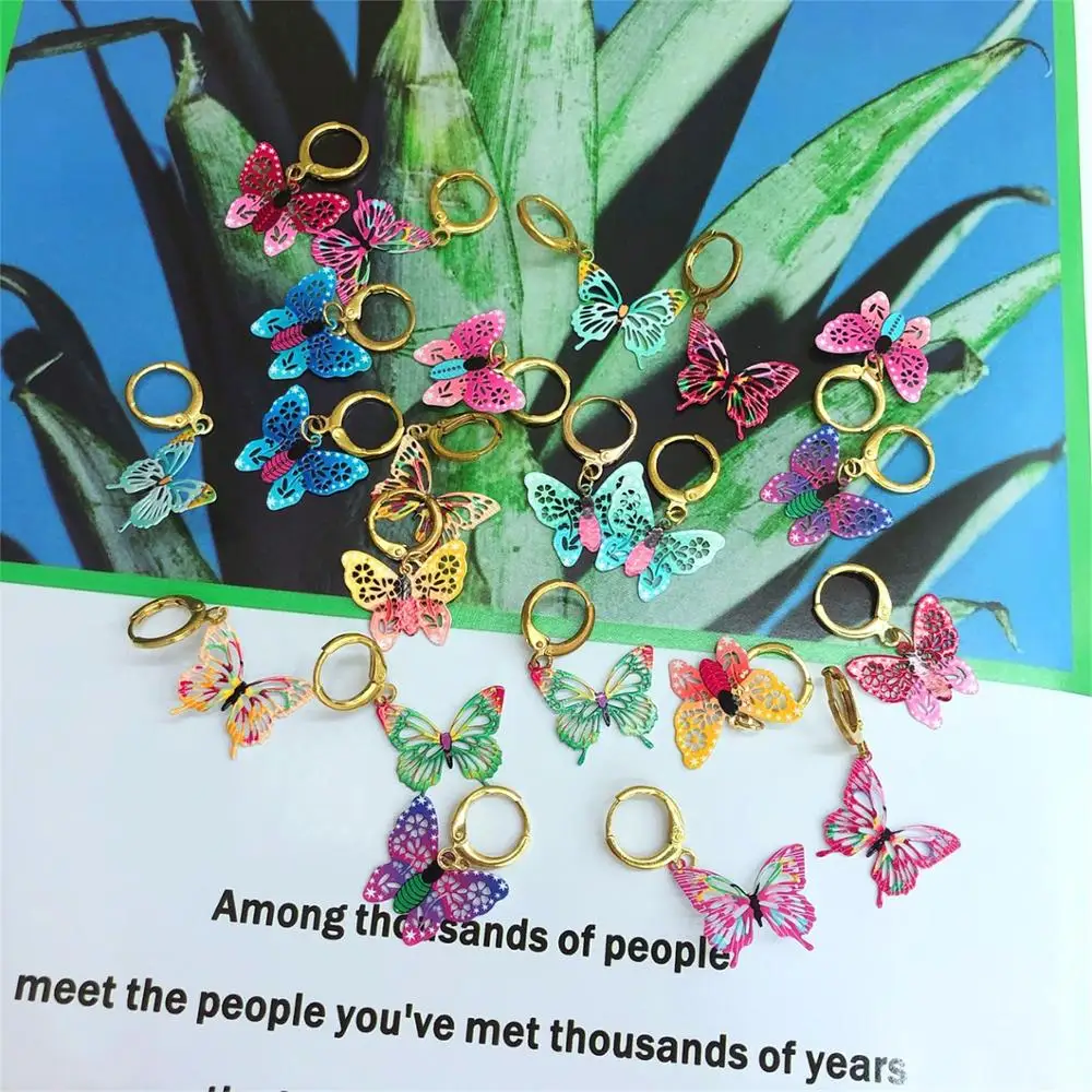 Модные Простые Дизайнерские богемные женские серьги акриловые цветные с