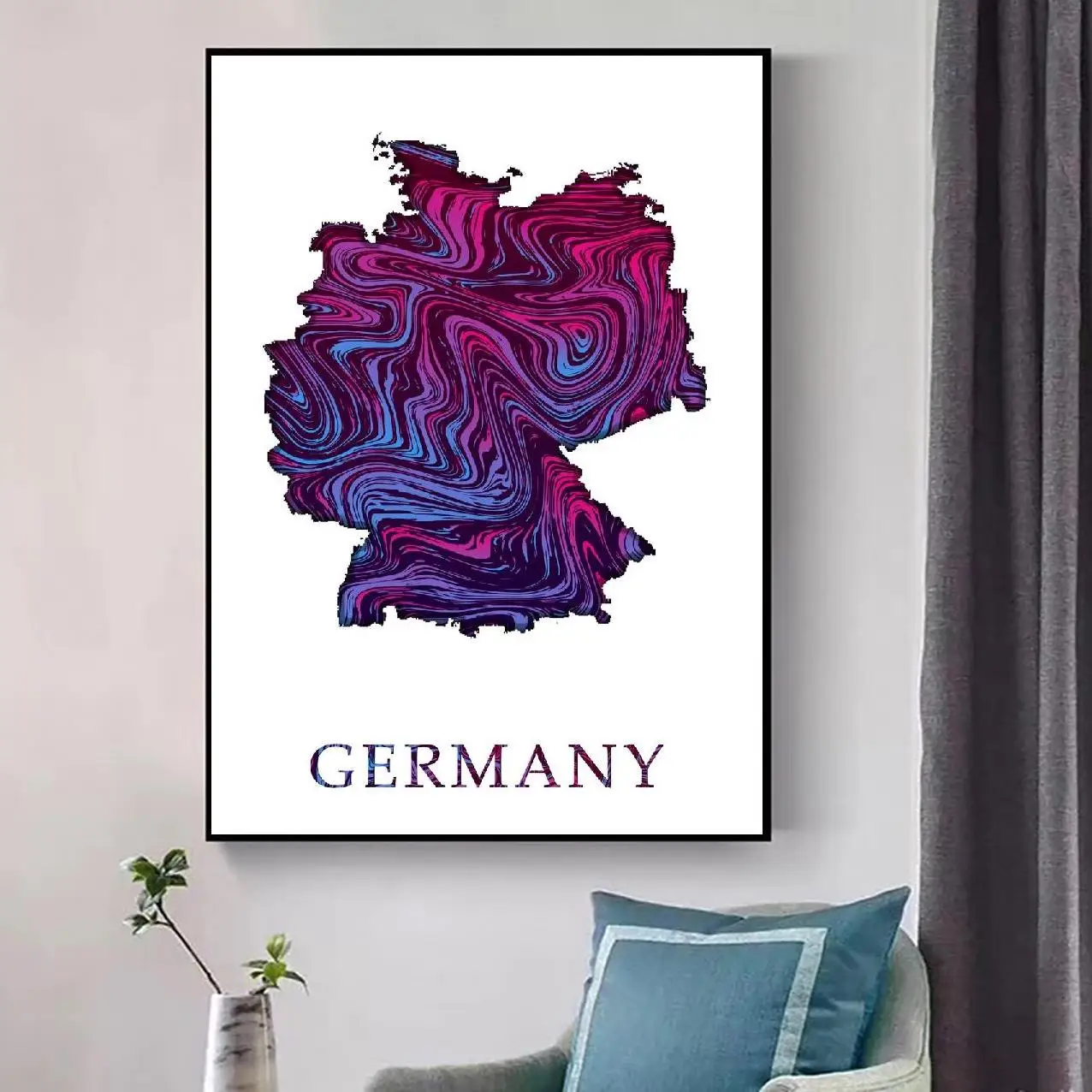 Картина на холсте с изображением жидкости из Германии плакат художественной
