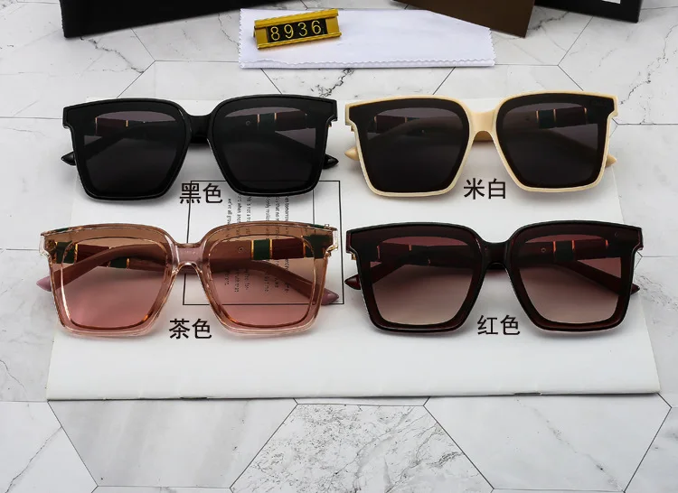 

Luxury Designer Brand Polarized Square Sunglasses Women Big Frame Shades Glasses Vintage Gradient Female Men Eyewear UV400 Gift