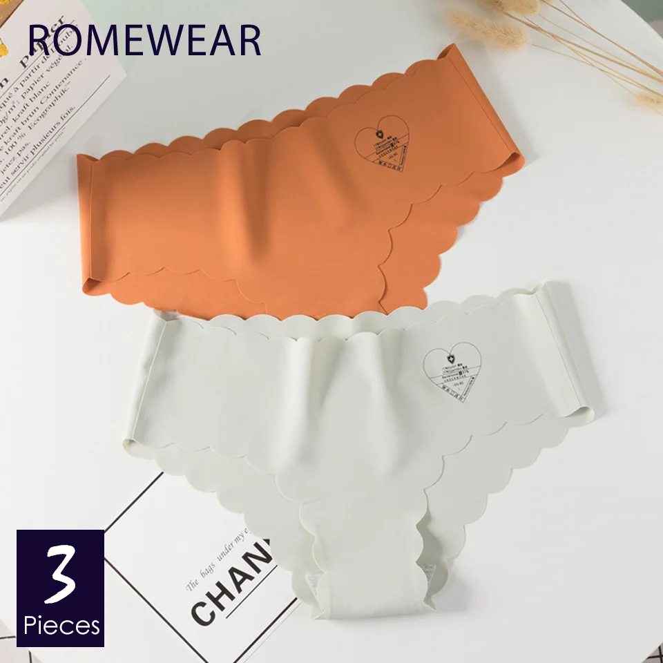 3 шт. модное бесшовное нижнее белье женские сексуальные трусики ультра-тонкие