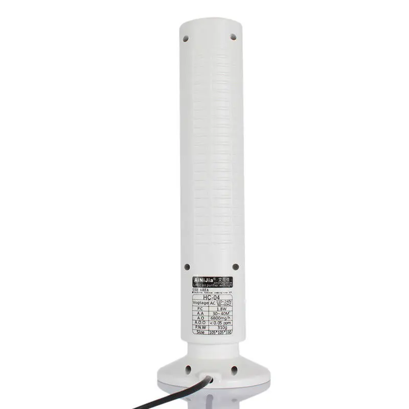 

Durable Fashion Design White Air Purifier Ozone Generator Ionizer Smoke Remover Cleaner for Living Room Office