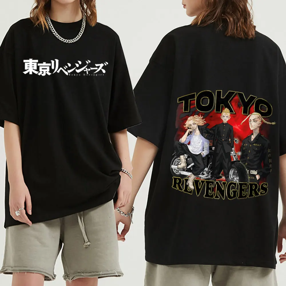 

Anime Tokyo Revengers Printed T-shirt for Men T Shirt Harajuku Top High School Unisex Women's Short Sleeve Black Summer Tshirts