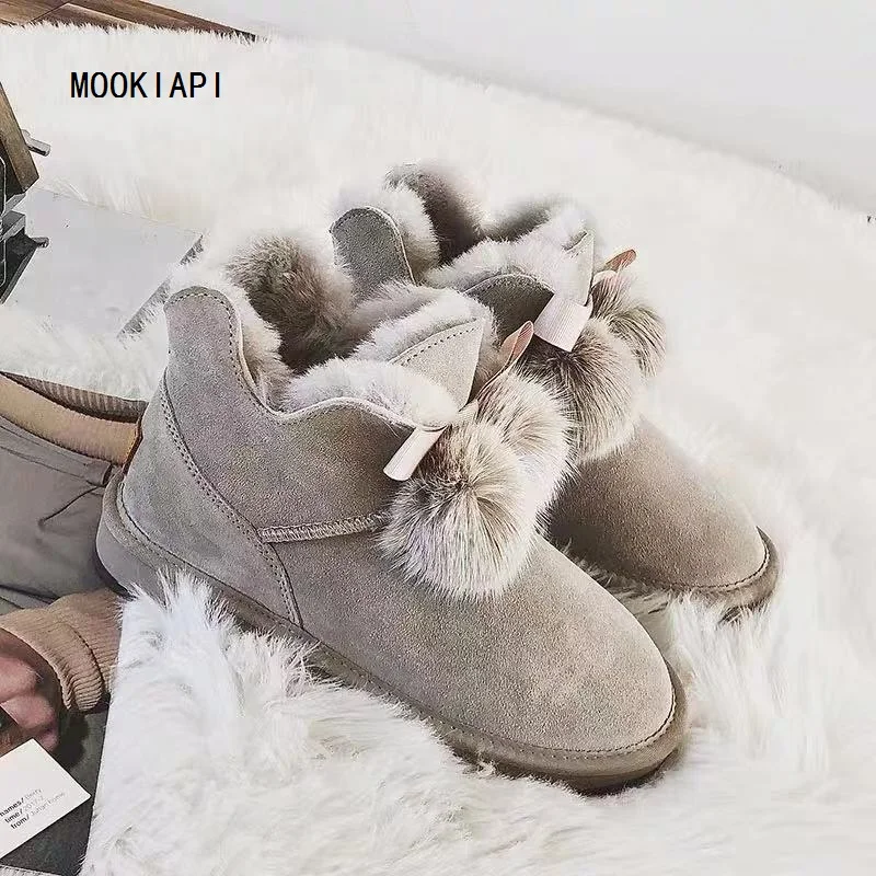 Австралийские высокие качественные зимние сапоги 2019 Натуральная Воловья кожа