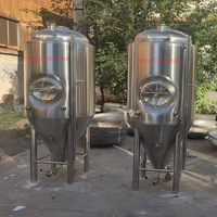 2021 hot sale us type 500l beer fermentation tank with level meter hop hole manhole beer brewery fermenter