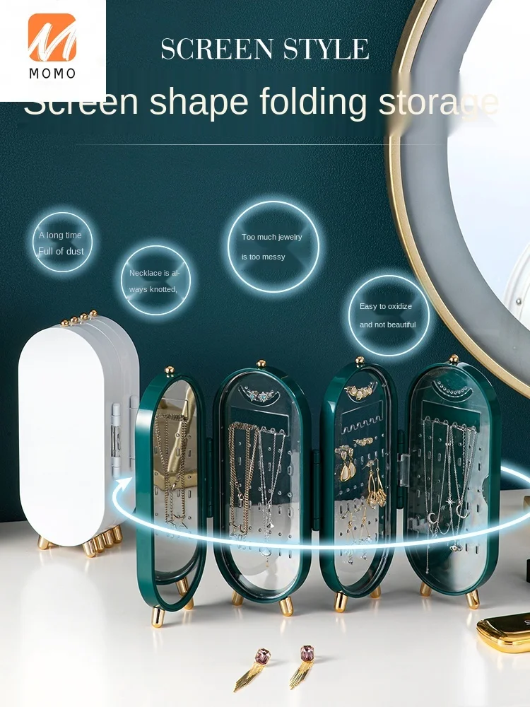 

Earrings Rack Display Stand Home Jewelry Box Hanging Necklace High-End Exquisite Hand Jewelry Storage Box