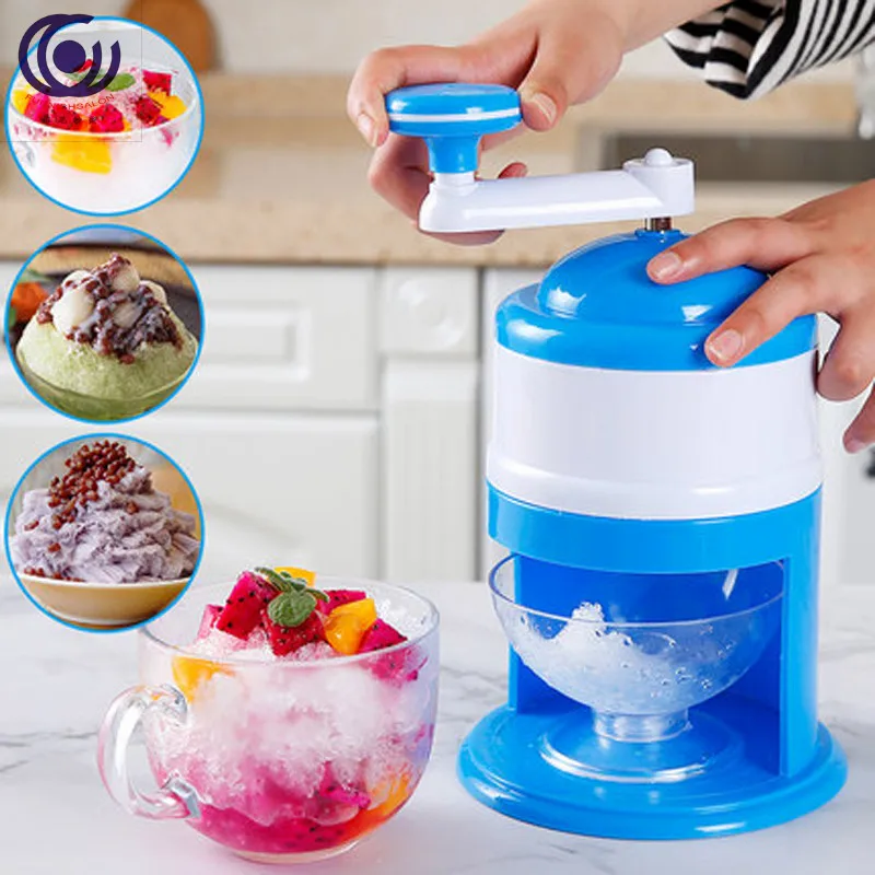 DIY портативная рукоятка из нержавеющей стали ручная дробилка для льда бритва