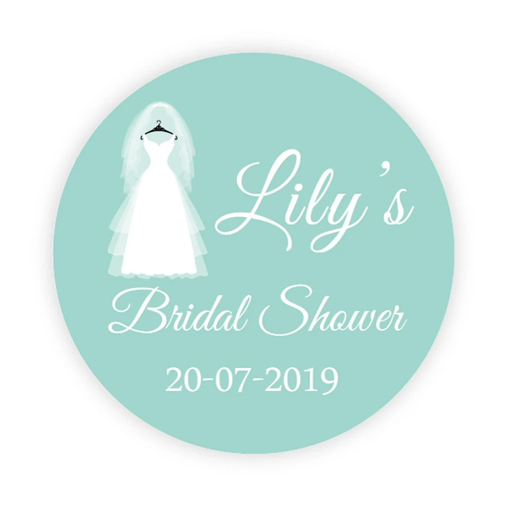 

100 шт. персонализированных наклеек DouxArt для свадебной вечеринки, 4 см, украшения для свадебной вечеринки, подарки этикетки для пакетов-Добавить имя и дату