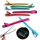 6 шт.компл. зажим для укладки волос плоские металлические зажимы для волос на гусином рте зажимы для парикмахерских салонов Инструменты для укладки дома и красоты DIY