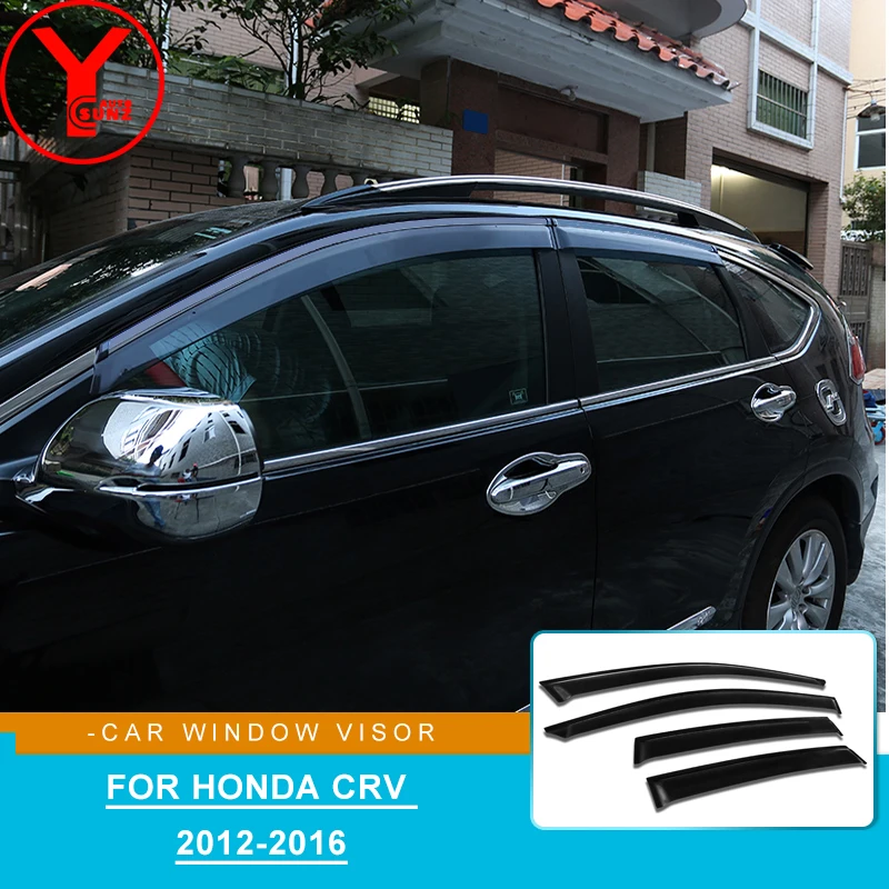 ABS оконный дефлектор для honda crv 2012 2013 2014 2015 Аксессуары дверной козырек 2016 YCSUNZ |