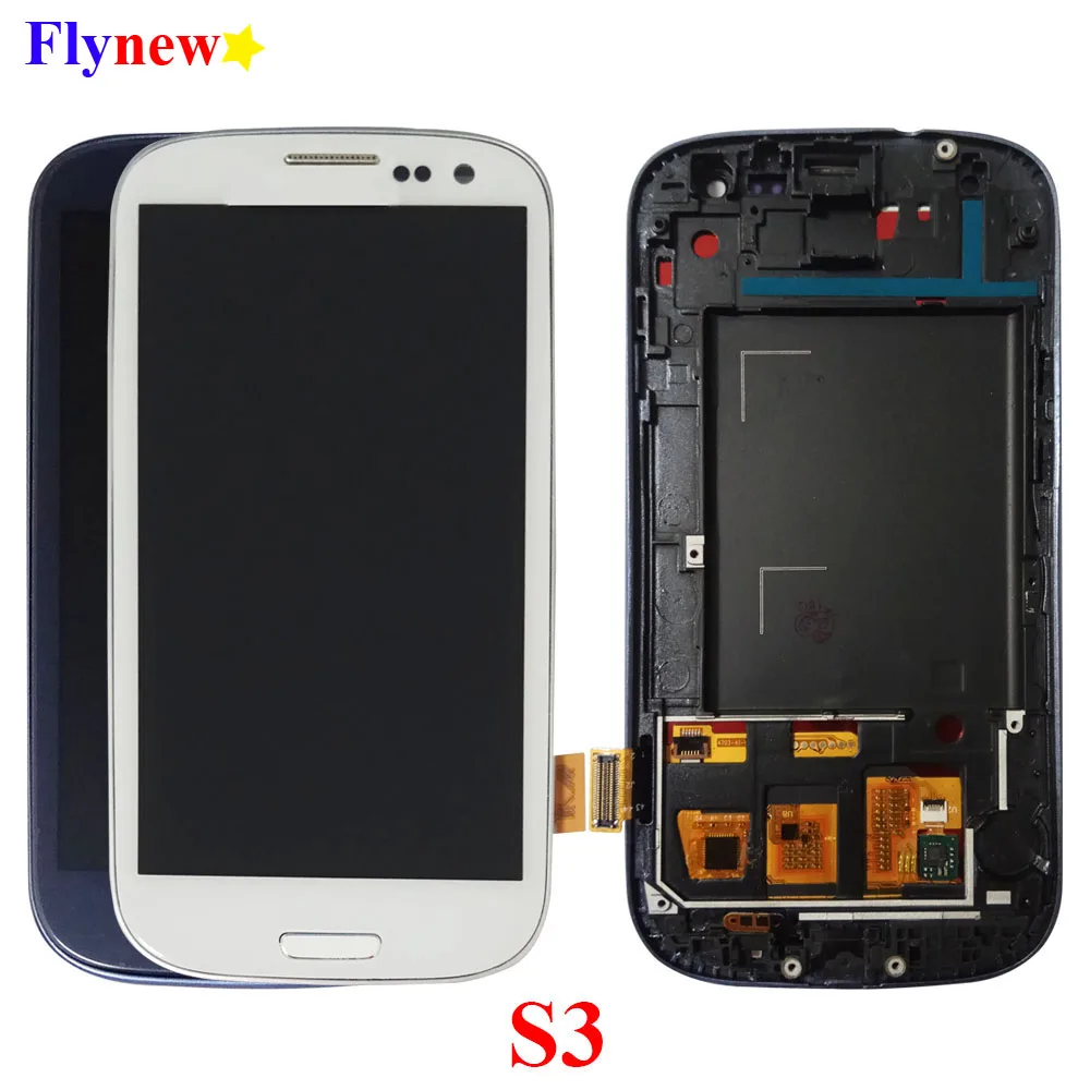 ЖК дисплей для Samsung Galaxy S3 i9300 сенсорный экран стеклянная панель дигитайзер в сборе