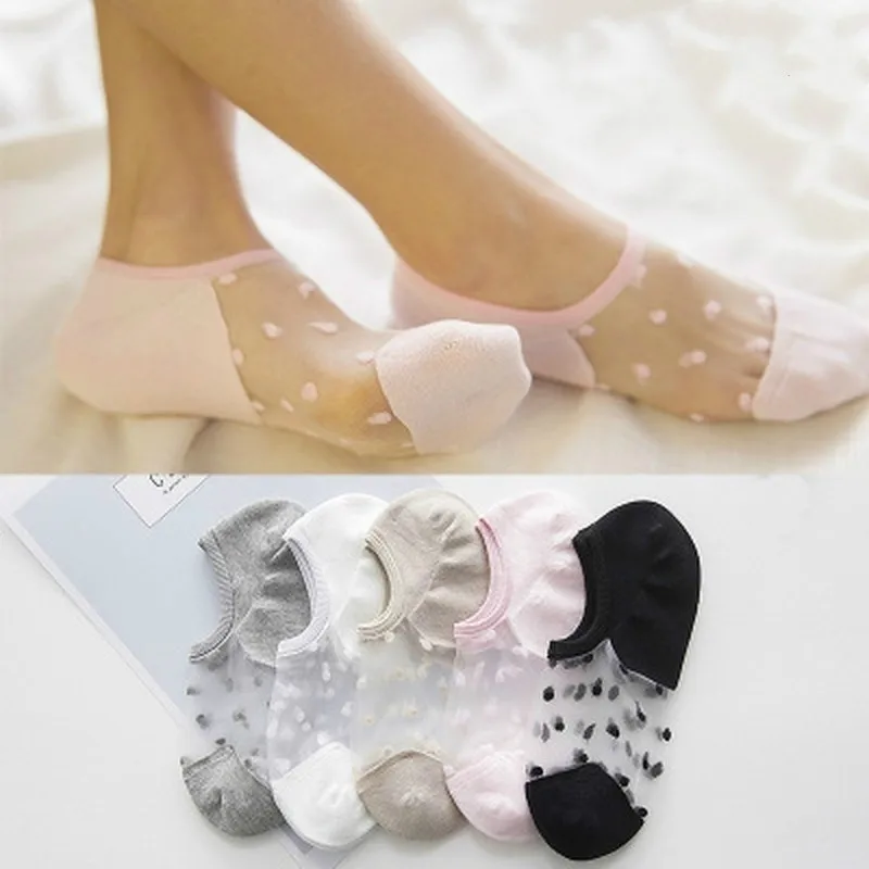 

Richkeda Store New 2021 2 Pair New Elegant Women Girls Cotton Comfortable Spring Summer Wear Low Ankle Invisible Elastic