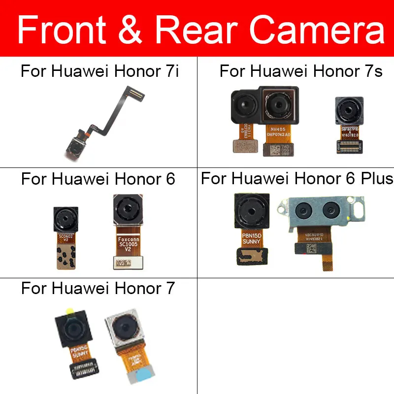 

Основная задняя камера для Huawei Honor 7i, 7S, 7, 6 Plus, запасные части для замены и ремонта маленьких камер
