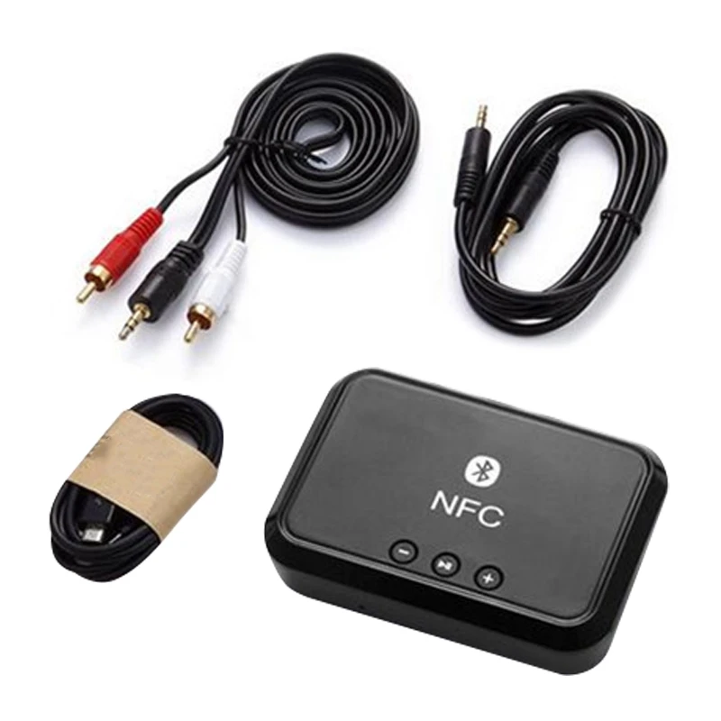 Беспроводной Bluetooth 4 1 NFC ресивер 5 0 AptX LL RCA 3 мм Jack Aux o адаптер для домашней