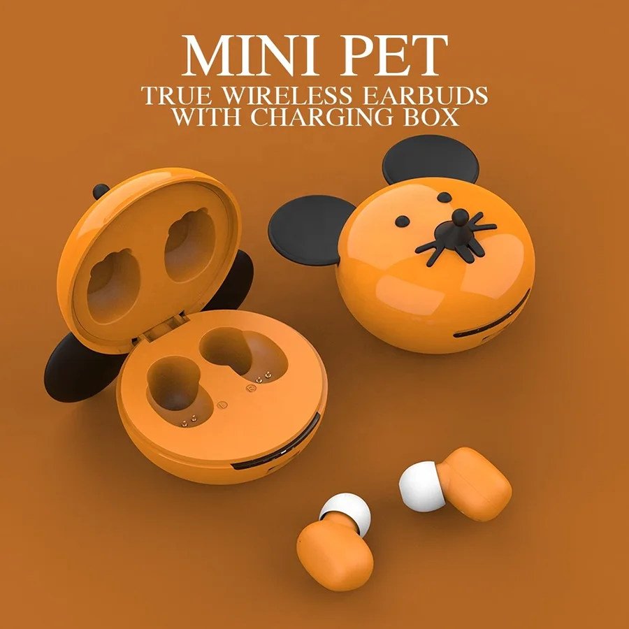 

TWS Wireless Bluetooth Headset Earphones Cartoon Pig Sports Stereo Mini Cute Waterproof Headphones Earbuds With Microphone
