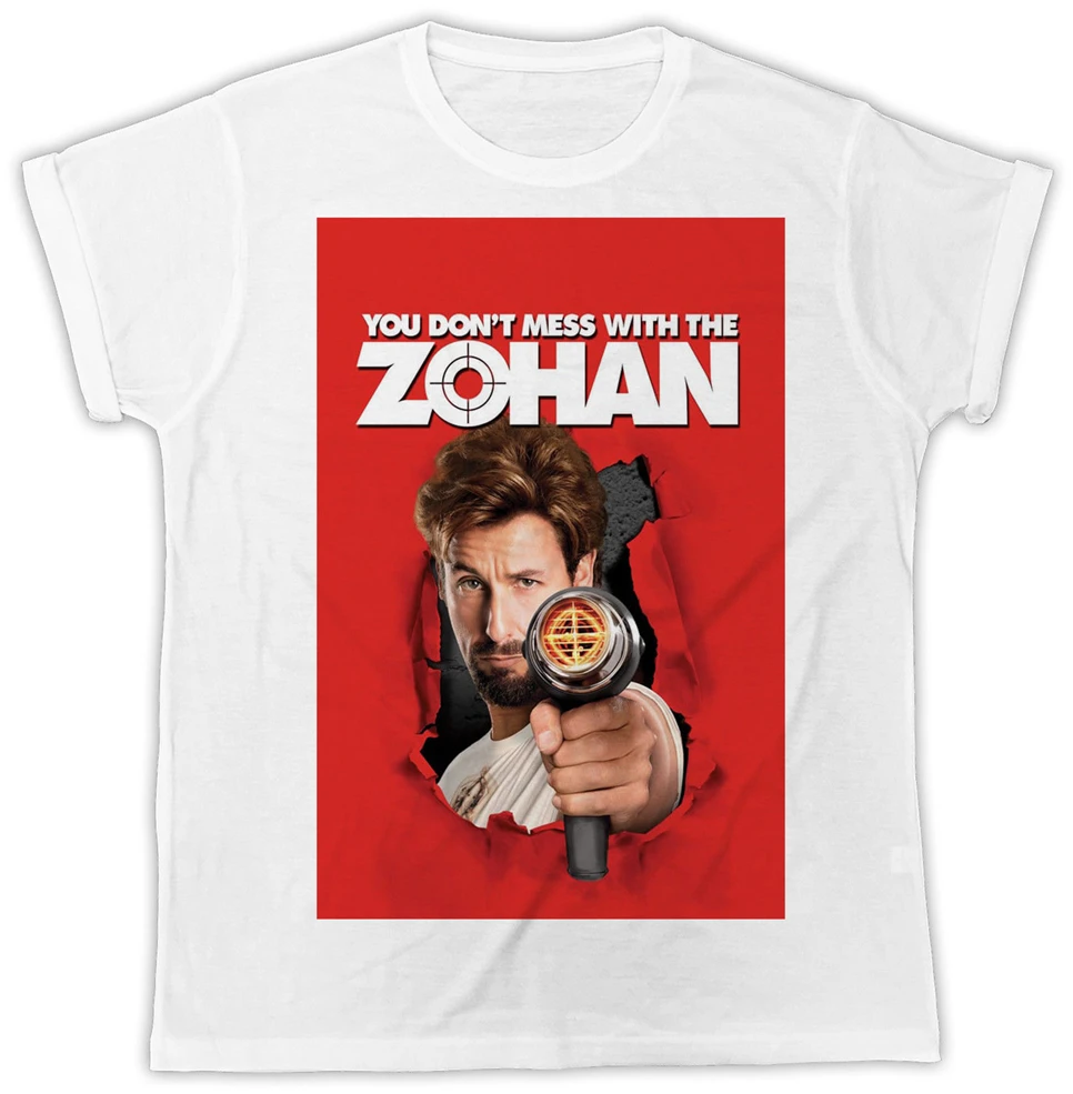 Крутая Zohan постер фильма унисекс Ретро крутая белая футболка графическая |