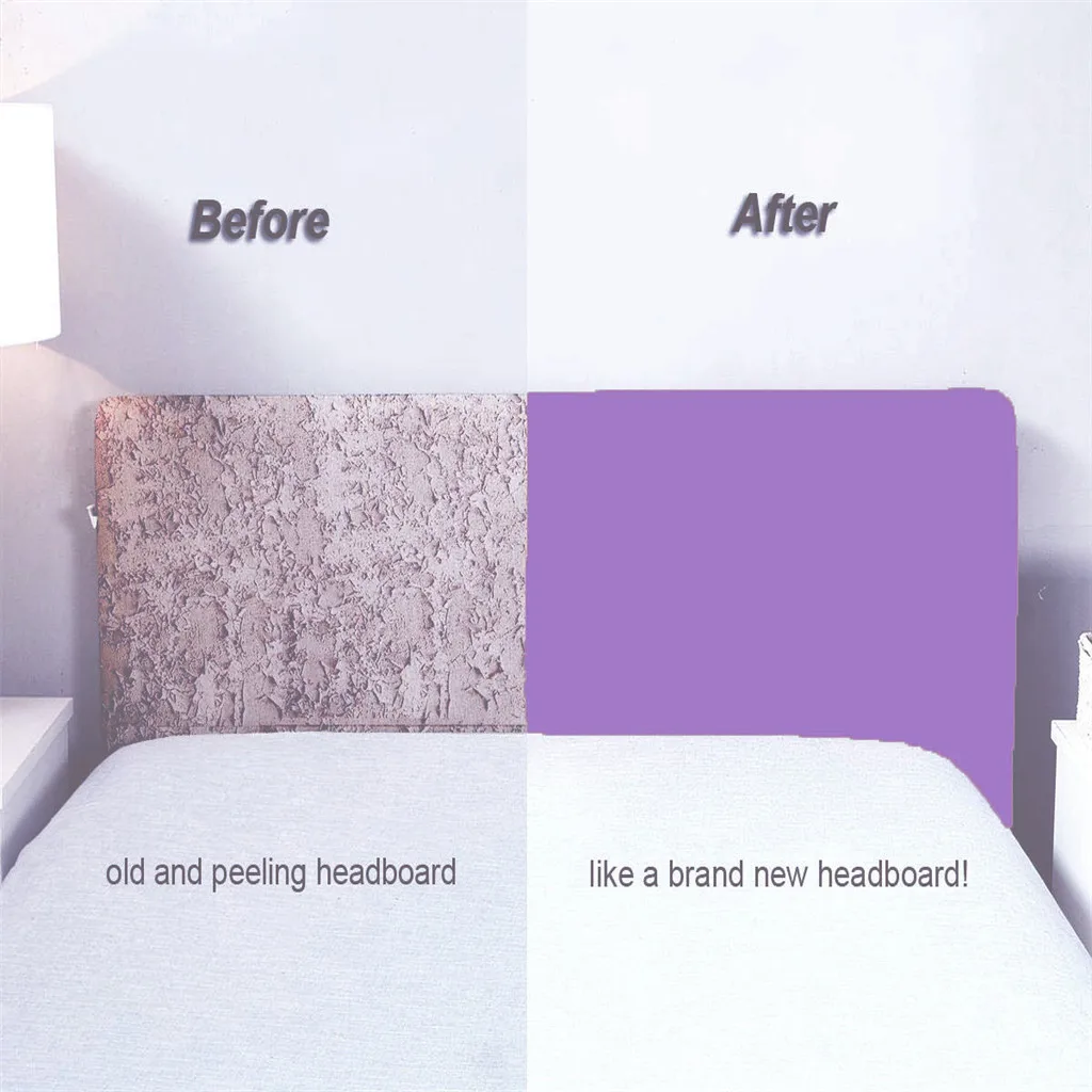 Защитный чехол для изголовья кровати растягивающийся однотонный пылезащитный