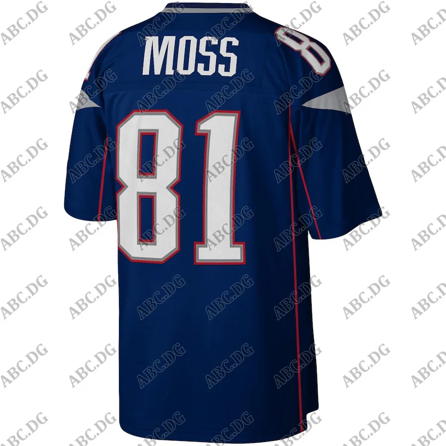 Men Women Kid Youth New England Randy Moss Mitchell &amp Ness Navy Legacy Replica Jersey | Спорт и развлечения