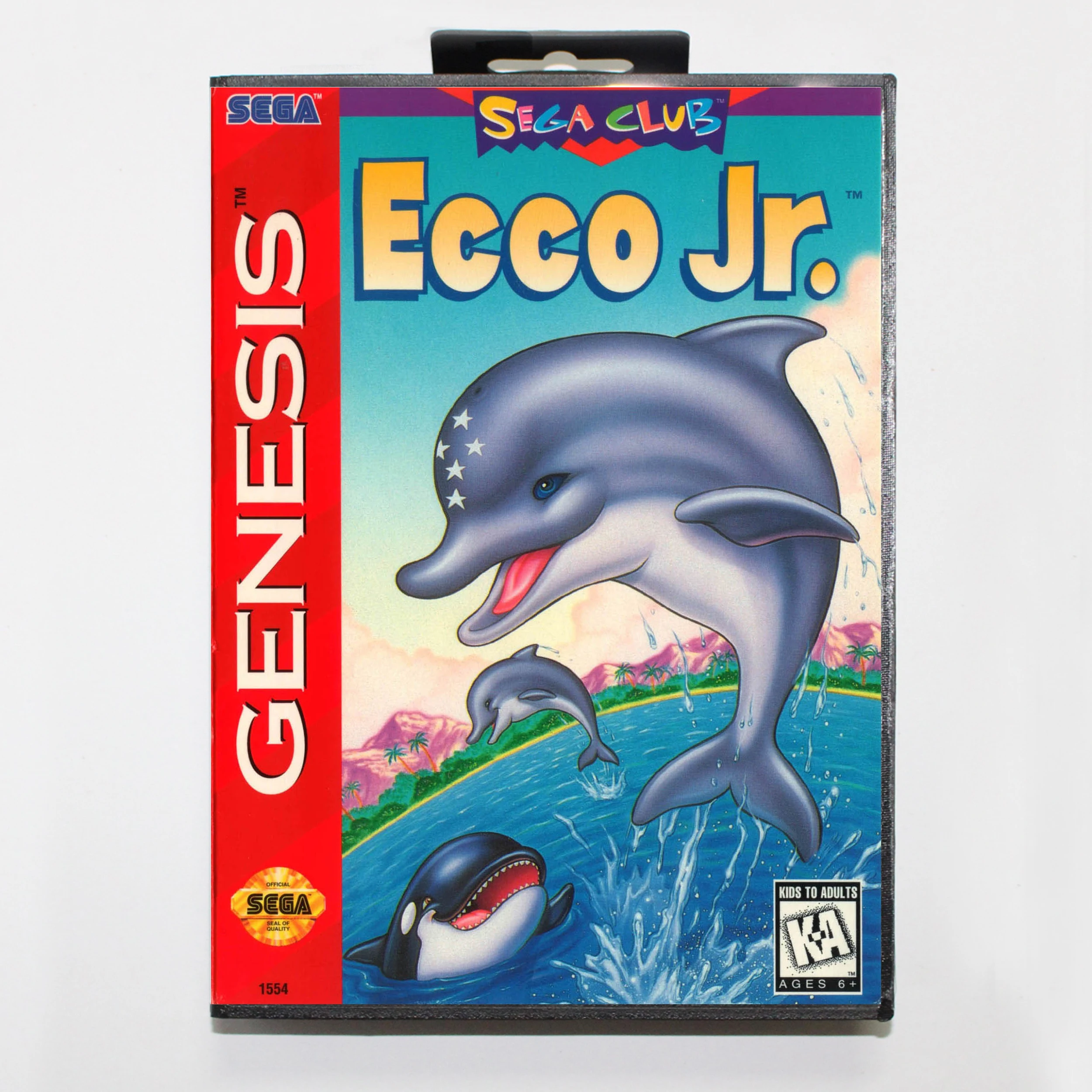 Ecco Jr with Retail Box 16bit MD Game Card For Sega Mega Drive/ Genesis | Электроника