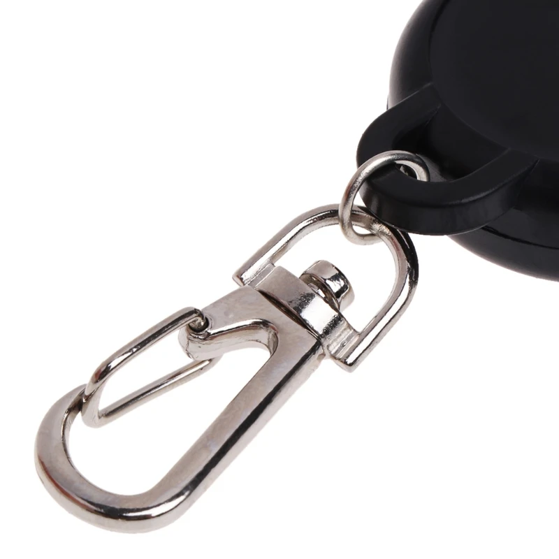 

Fishing Zinger Retractor Key Ring Holder Retractable 60cm Steel Cable Anti Lost