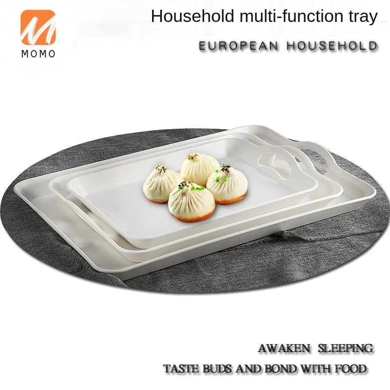 

Simple Rectangular Tray Home Breakfast Tray Tea Tray Tableware Serving Food Plate Dessert Tea Tray