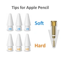 pencil tips for apple pencil 1st 2nd generation4612pcs tip for apple pencil nib for ipad stylus 2bhb both soft and hard