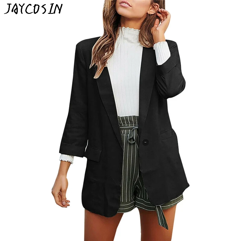 JAYCOSIN 2019 индивидуальное пальто модная женская одежда с длинным рукавом Открытый