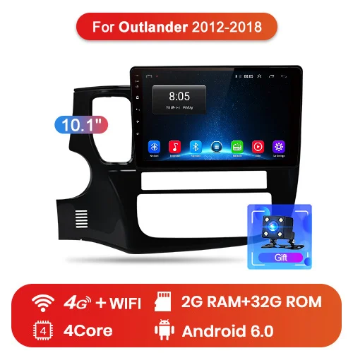 4G (2GB 32GB) Junsun автомагнитола 2 г+ 32 г Android 8,1 4 г автомобильный Радио мультимедийный видео плеер навигация gps для Mitsubishi Outlander 3 2012- магнитола 2 din нет dvd камера заднего вида - Цвет: 4G (2GB 32GB)