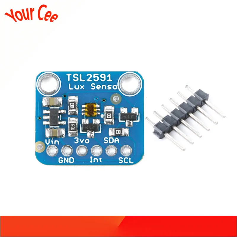 Цифровой оптический сенсорный модуль TSL2591 светильник IC I2C 3 В 5 в с высоким