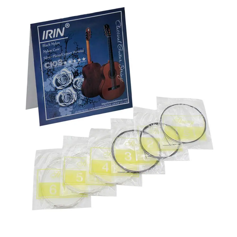 

C103 Classical Guitar Strings Set Nylon Copper Alloy Wire Medium Tension Stable Elasticity Musical Instrument Replacement Part