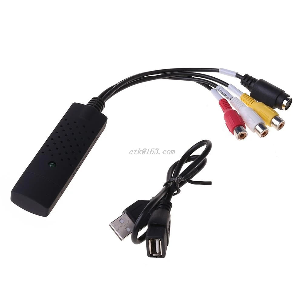 Новая карта видеозахвата USB 2 0 адаптер для видеозаписи ТВ DVD VHS DVR конвертер ПК CC