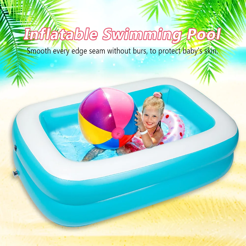 

Inflatable Swimming Pool Bathing Tub Backyard For Toddlers Foldable Baby Kids Above Ground Home Summer Beach Water Toys Portable