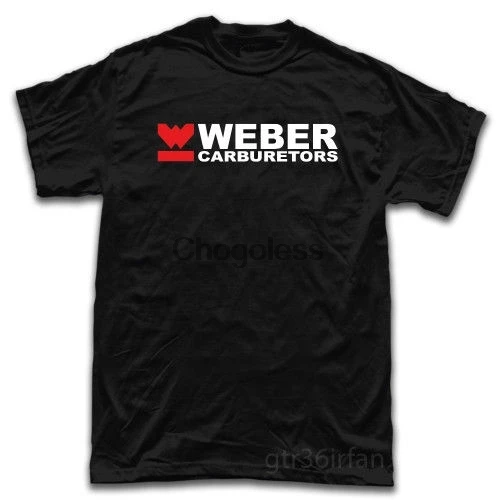 

New Weber Vintage Racing Carburetors Logo T-shirt Black