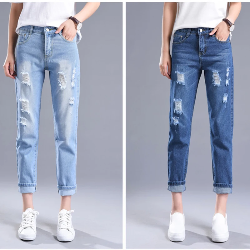Рваные Джинсы женские шорты с высокой талией завязками джинсы в винтажном стиле