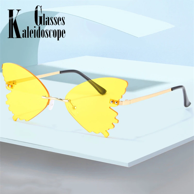 Новые персональные солнцезащитные очки в форме бабочки женские уличные для