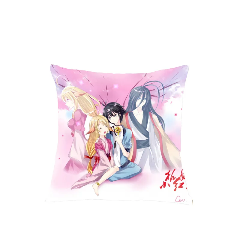 

Fox Pillowcase Demon Little Matchmaker Cosplay Pillow Anime Customized Cushion Cover Pillow Case 40x40cm 45x45cm
