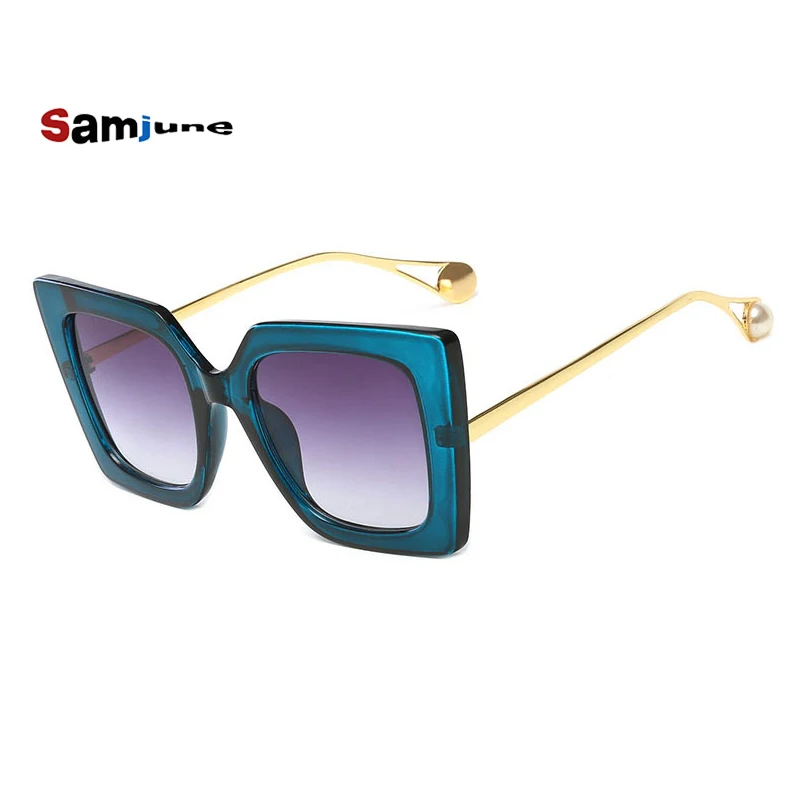 

Samjune Women Luxury Brand Designer Fashion Unisex Sunglasses High Quality Men Sun Glasses Male Eyewear Ladies Female Glasses