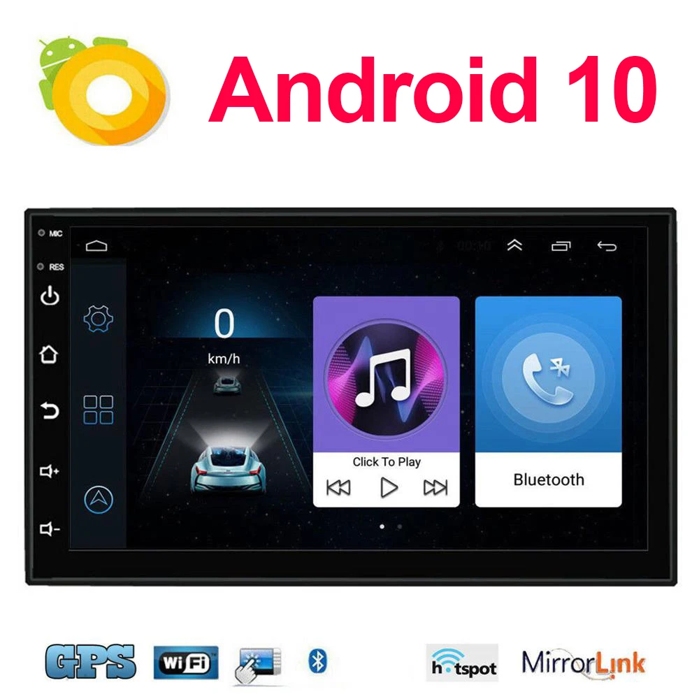 Андроид 10 радио 2 дин 7 ''сенсорный Экран мультимедиа MP5 плеер в-тире