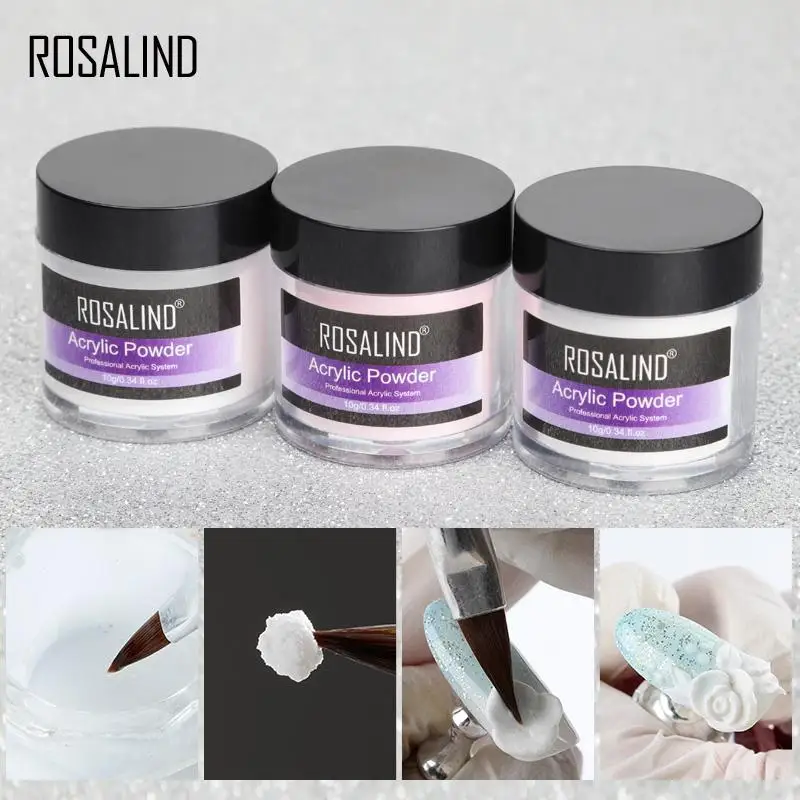 Акриловая пудра ROSALIND для дизайна ногтей | Красота и здоровье