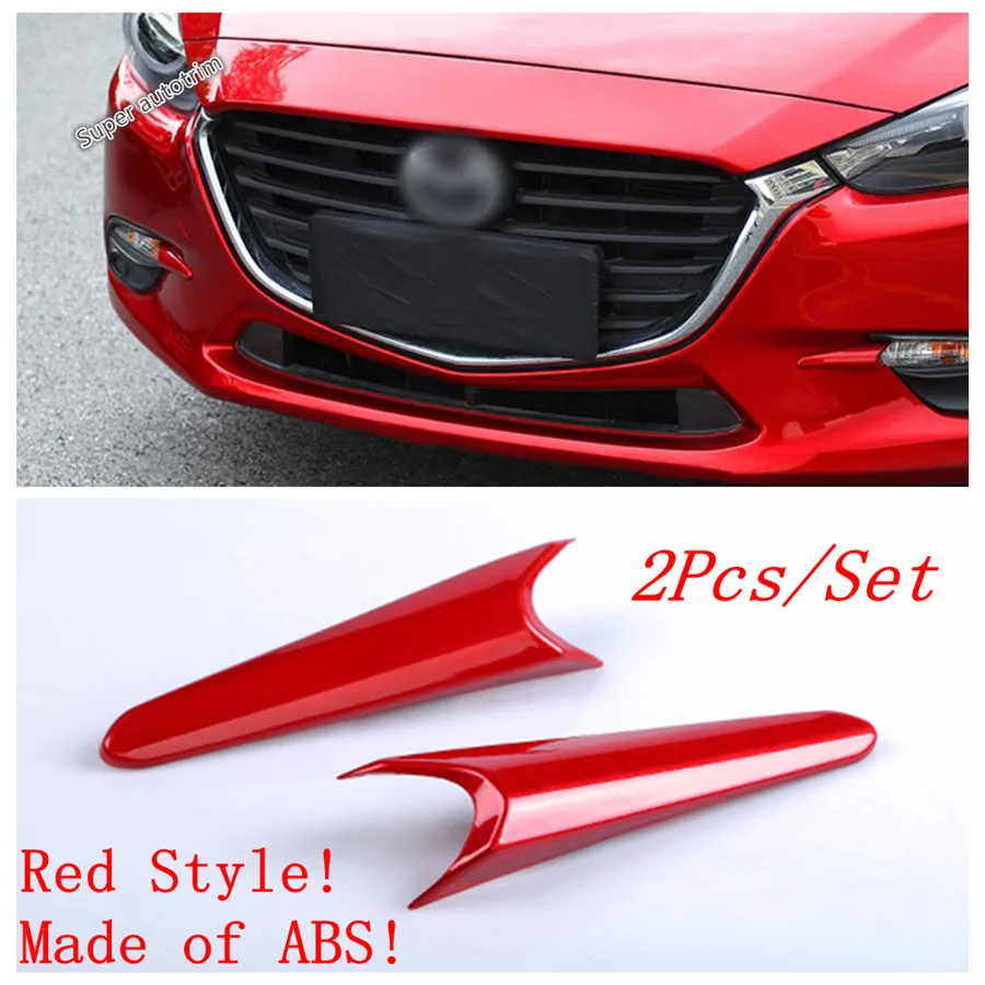 

Lapetus Front Fog Lights Lamps Eyebrow Eyelid Stripe Cover Trim Fit For Mazda 3 AXELA Hatchback Sedan 2017 2018 Exterior Refit