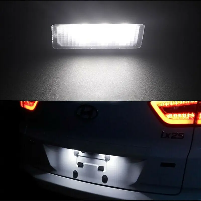 

2x Car LED License Plate Lights For VW Golf MK4 MK5 MK6 Passat B6 CC EOS Porsche