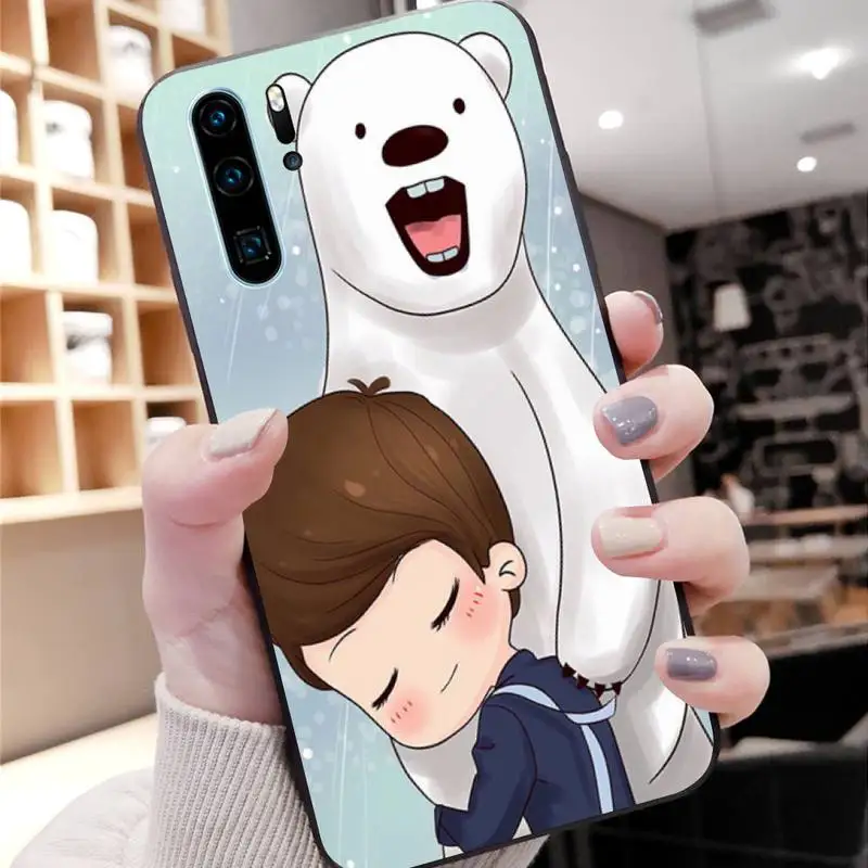 Черный чехол для мобильного телефона Q Version Characters Huawei P8 P9 P10 P20lite2019 P20 P30